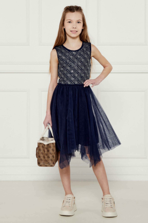 Rochie fete Guess J5RK08 eleganta cu tull original [2]