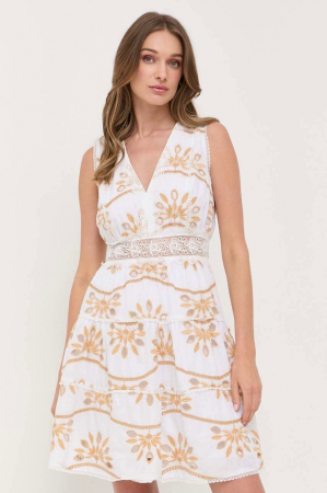 Rochii - Rochie Guess evazata cu decolteu in V Nadia W3YK57