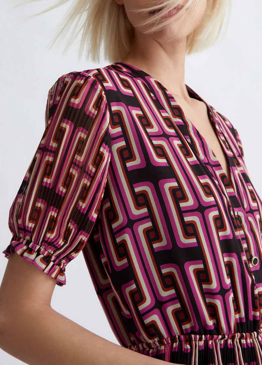 Rochie mini cu volane Liu Jo WF3185T4050 [5]