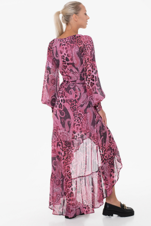 Rochie asimetrica Guess cu imprimeu paisley W3YK48 [1]