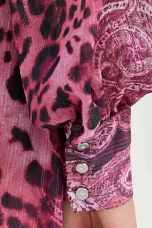 Rochie asimetrica Guess cu imprimeu paisley W3YK48 [8]