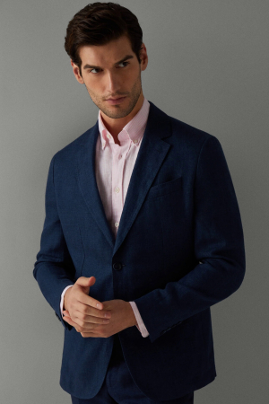 Luxury Selection - Men's Jacket Hackett London Linen Delave HM443317