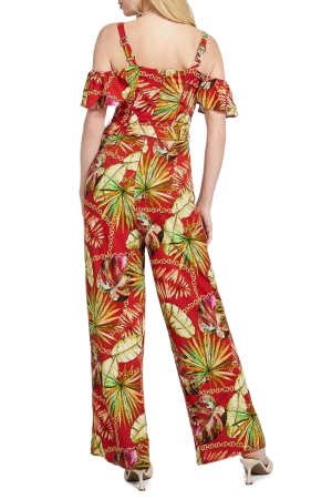 Salopeta Guess Imprimeu Tropical Wide Leg Dama [1]