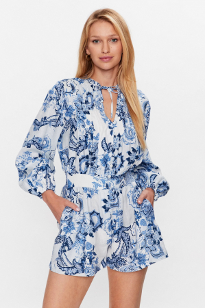 Salopete dama - Salopeta scurta Guess Zaren cu imprimeu floral  W3GD88