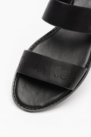 Sandale Calvin Klein de piele cu logo [5]