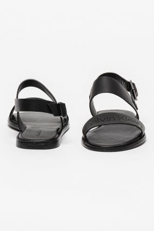 Sandale Calvin Klein de piele cu logo [4]