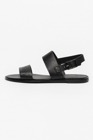 Sandale dama - Sandale Calvin Klein de piele cu logo