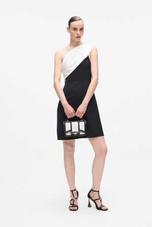 Sandale dama Karl Lagerfeld KL32001 din piele lacuita negre cu toc metalic [2]