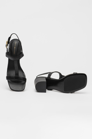 Sandale Leather Tommy Hilfiger Block Heel Sandal FW0FW08532 [4]