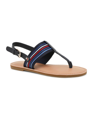 Sandale dama - Sandale dama Tommy Hilfiger Flat Sandal Stripes FW0FW07924