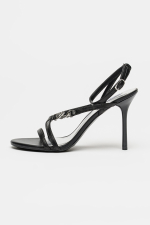Sarabande Karl Lagerfeld Leather Stiletto Sandals kl30906s [1]