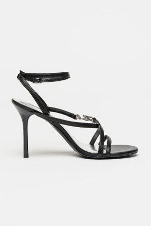 Sandale dama - Sandale stiletto de piele Sarabande Karl Lagerfeld kl30906s