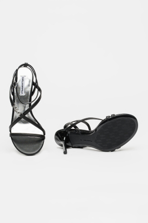 Sarabande Karl Lagerfeld Leather Stiletto Sandals kl30906s [5]