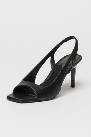 Sandale Calvin Klein slingback de piele cu toc stiletto [2]
