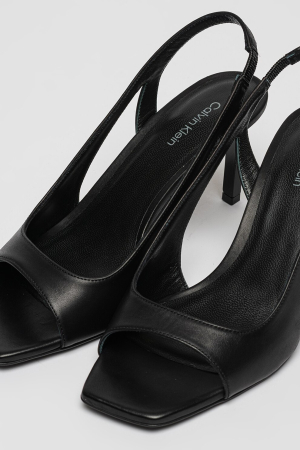 Sandale Calvin Klein slingback de piele cu toc stiletto [6]