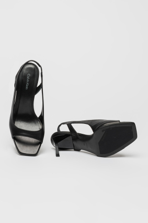 Sandale Calvin Klein slingback de piele cu toc stiletto [3]