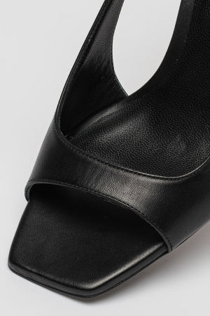 Sandale Calvin Klein slingback de piele cu toc stiletto [5]