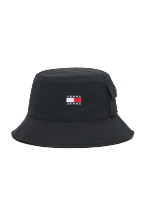 Accesorii - Palarie bucket Tommy Jeans AM0AM13423 neagra din bumbac organic