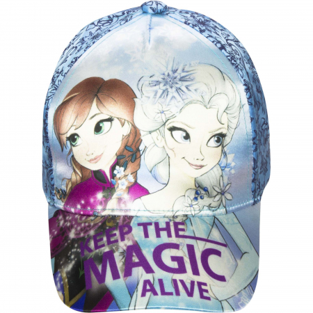 Accesorii imbracaminte copii - Sapca Frozen albastru, 54 cm