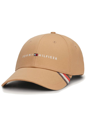 Accesorii - Sapca barbati Tommy Hilfiger AM0AM12532 bej tip baseball cu logo