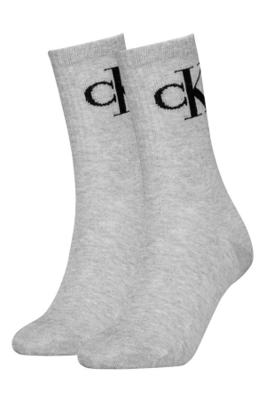 Toate Produsele - Set 2 perechi sosete lungi cu striatii Calvin Klein – Model 701228811