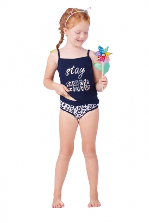 Lenjerie intima copii - Set 2 tricou si chiloti fete Rossoporpora CB138