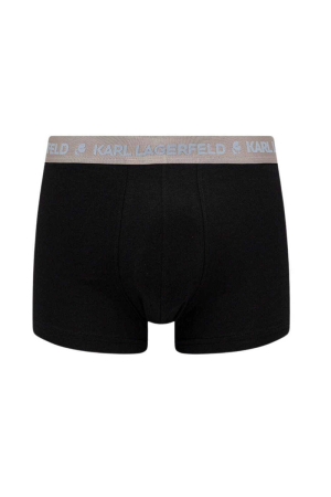 Set 3 boxeri negri din bumbac organic Karl Lagerfeld 225M2107 [2]