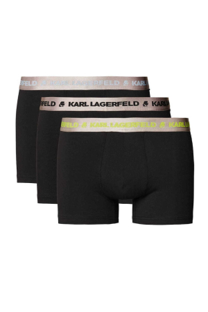 Lenjerie intima barbati - Set 3 boxeri negri din bumbac organic Karl Lagerfeld 225M2107