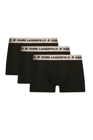 Lenjerie intima barbati - Set 3 boxeri negri din bumbac organic Karl Lagerfeld 225M2108