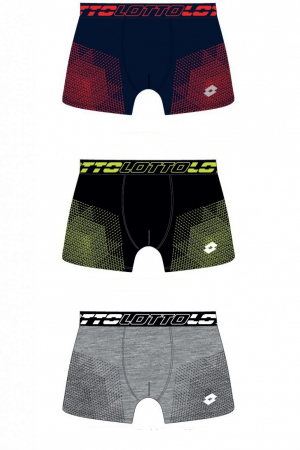 Super Reduceri -30%  Use code MEGA30 - Set 3 Boxeri barbati Lotto LB1266