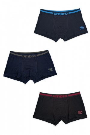 Super Reduceri -30%  Use code MEGA30 - Set 3 Boxeri barbati Umbro model UIB05222
