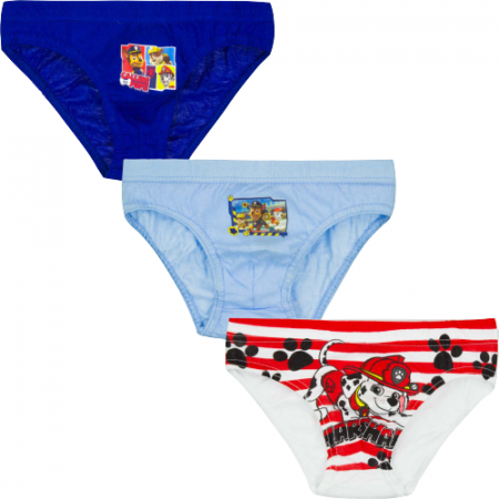 Lenjerie intima copii - Set 3 chiloti baieti, Paw Patrol, Multicolor,marime 4/5 ani