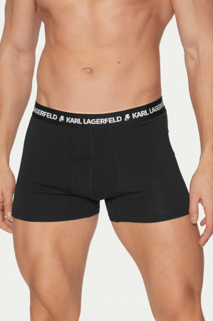 Set 3 boxeri negri din bumbac organic Karl Lagerfeld A1M47151 [1]