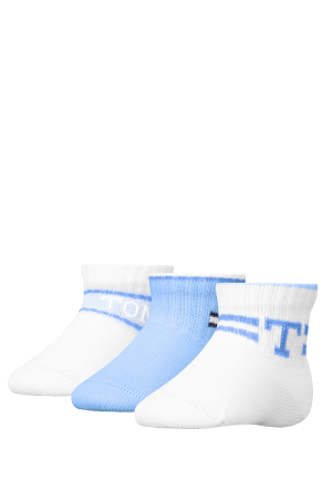 FETE - Set 3 perechi sosete scurte copii Tommy Hilfiger 701236341