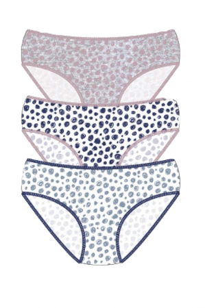 Lenjerie intima dama - Set 3 Slip brazilian dama, Cotonella,Multicolor, Marime S