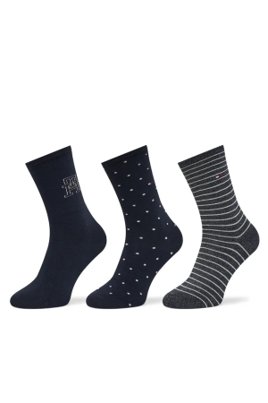 Sosete dama - Set 3 perechi sosete lungi Tommy Hilfiger – Model 701236464