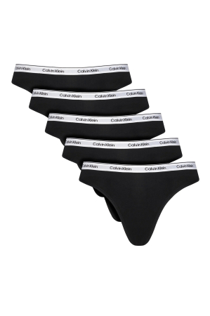 Lenjerie intima dama - Set of 5 pairs of Calvin Klein thong panties LV00QD5221