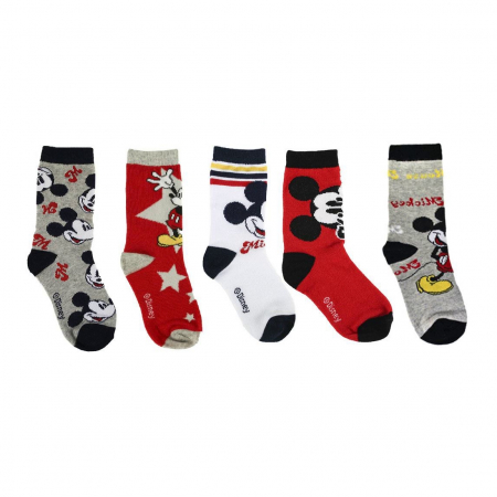 Lenjerie intima copii - Set 5 sosete baieti Mickey Mouse