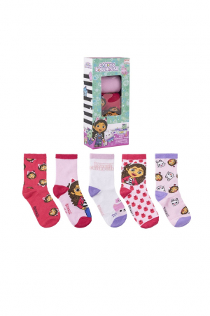 Super Reduceri -30%  Use code MEGA30 - Set 5 sosete copii Gabby's Doll 2900001534