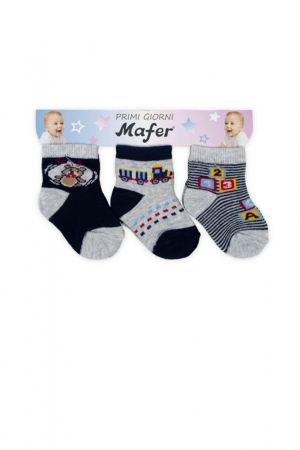 Lenjerie intima copii - Set 6 perechi sosete pentru bebelusi,Mafer WPG6791