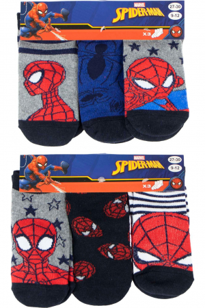Lenjerie intima copii - Set 6 sosete baieti Spiderman