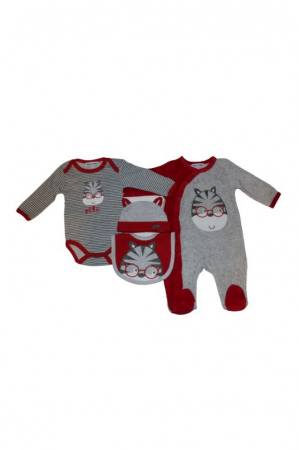 Toate Produsele - Set bebe, TOM & KIDDY, Rosu, 67-71 cm