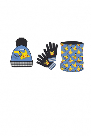 Accesorii Copii - Set caciula-fular-manusi Pokemon NW1119