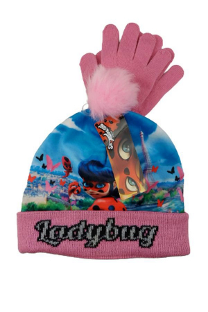 Super Reduceri -30%  Use code MEGA30 - Set caciula si manusi Miraculous Ladybug HS4285