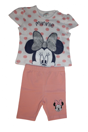 Compleuri copii - Set imbracaminte fete , Minnie Mouse,Roz, 6 luni