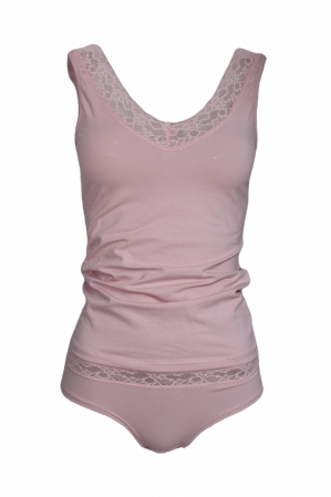 Toate Produsele - Set maiou si chiloti dama Magic dream, model 8142, Roz, S