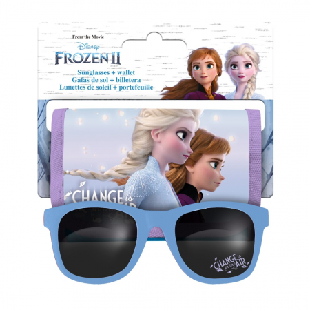 Accesorii imbracaminte copii - Set portofel si ochelari de soare  Disney Frozen Violet