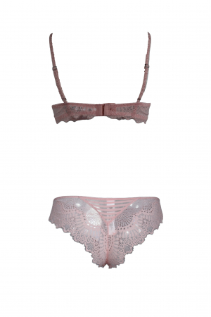 Lenjerie intima dama - Set sutien si chiloti Happy Infiore, Roz, 75 EU