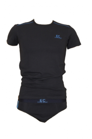 Lenjerie intima barbati - Set tricou si chiloti Enrico Coveri ,Albastru, Marime M