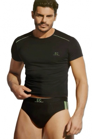 Lenjerie intima barbati - Set tricou si chiloti Enrico Coveri ,Negru, Marime M